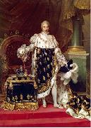Jean Urbain Guerin Portrait of the King Charles X of France in his coronation robes oil painting